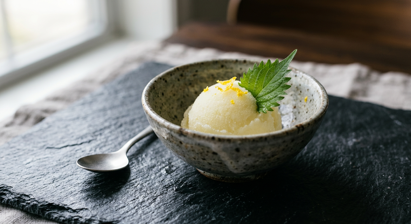 Yuzu sorbet